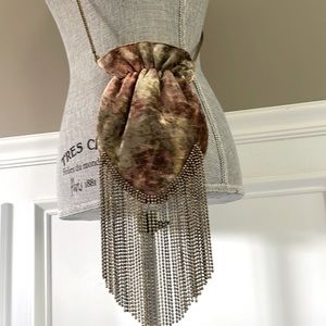 Free People cross body velvet bag